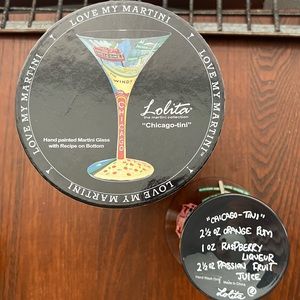 Lolita “Chicago” Martini Glass w/Box